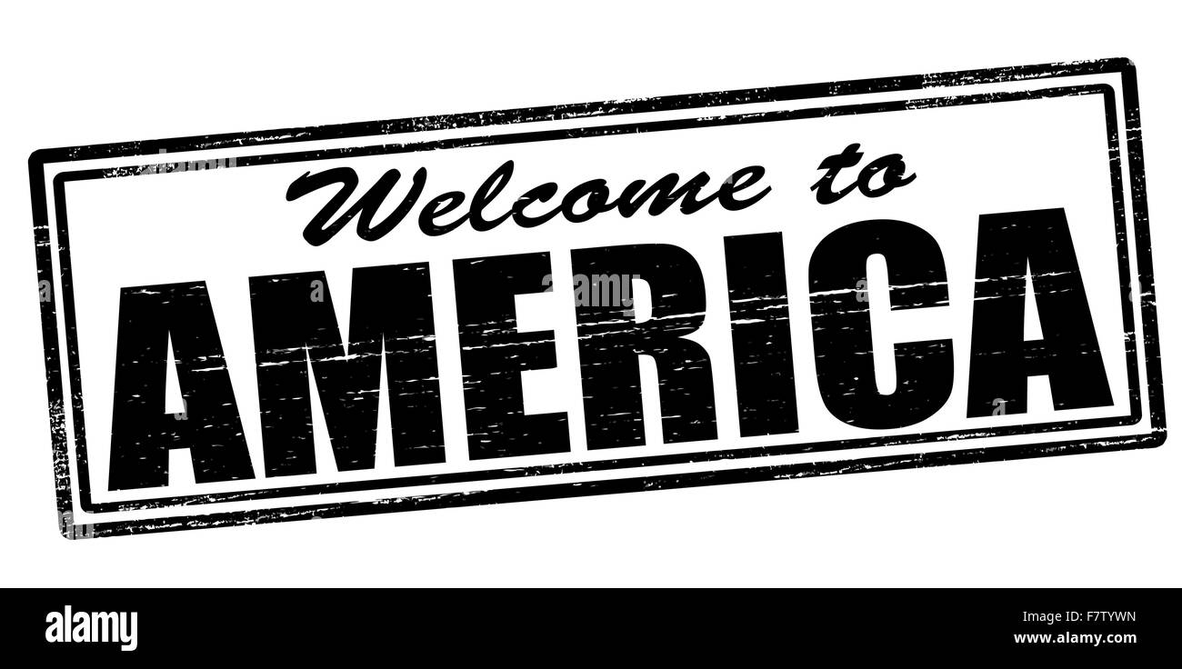 Welcome to America Stock Vector