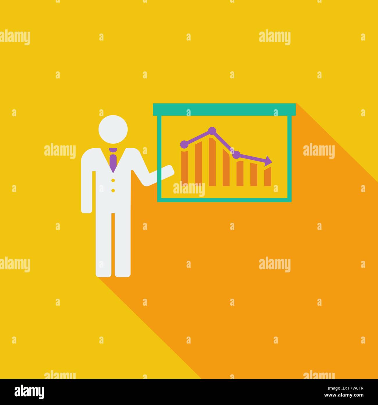 Business Flat Icon Stock Vector Image & Art - Alamy