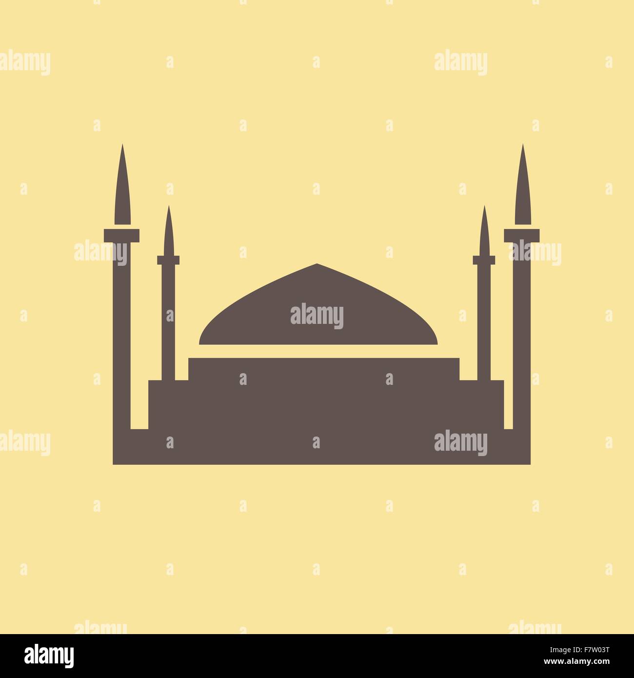 Flat mosque Stock Vector Images - Alamy