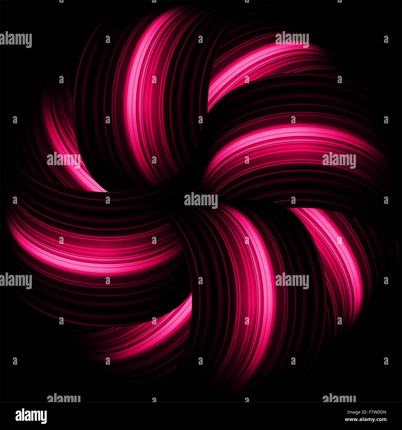 Red abstract waves on a black background. EPS 8 Stock Vector Image ...