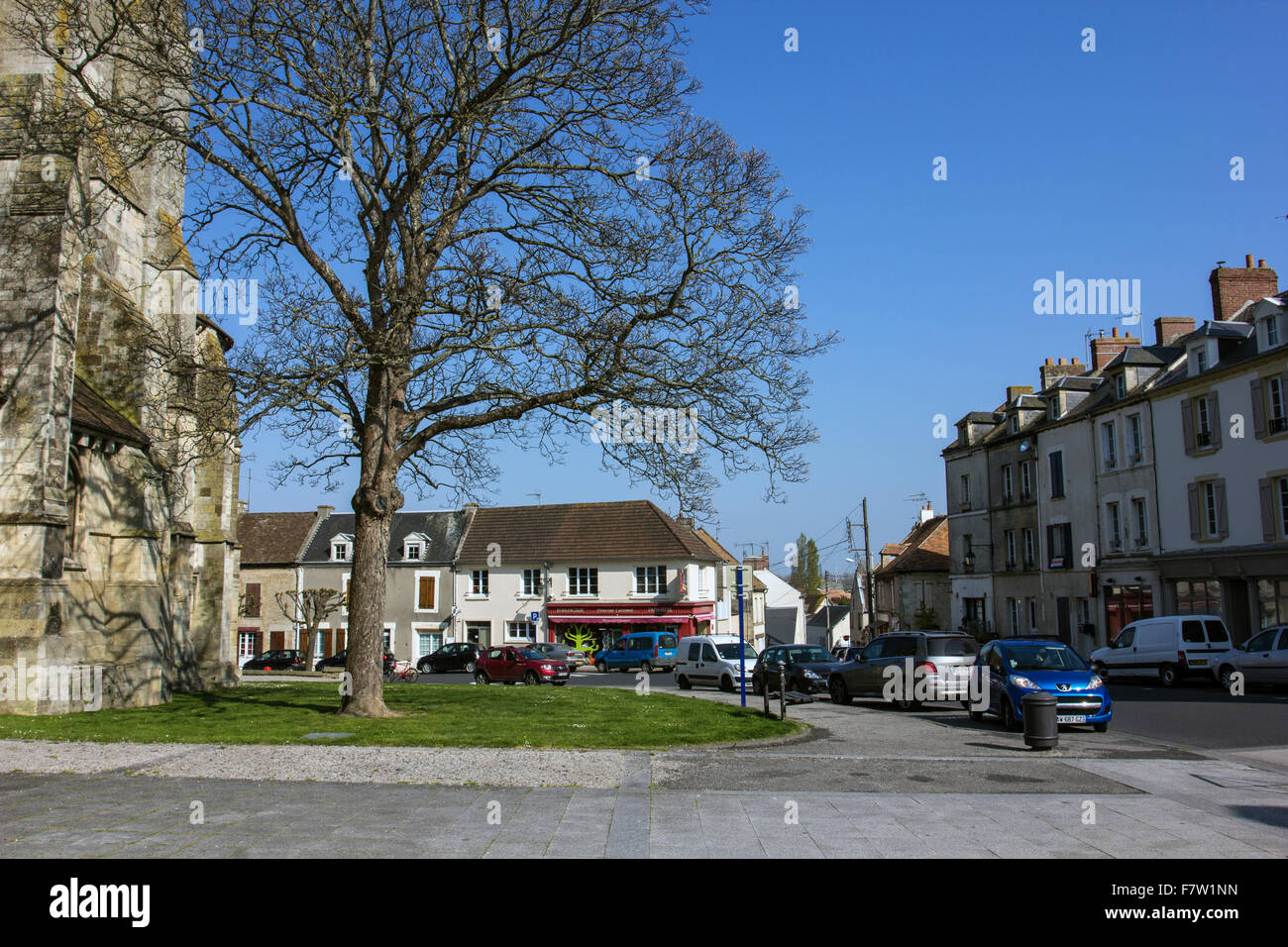 Ouistreham street scene Stock Photo - Alamy