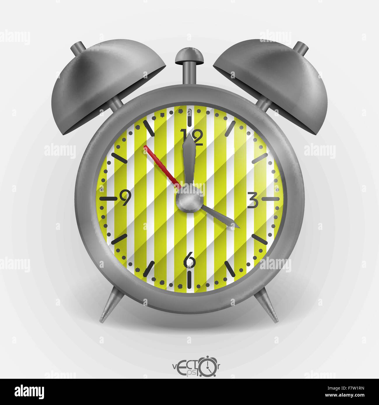 Metal Classic Style Alarm Clock Stock Vector Image & Art - Alamy
