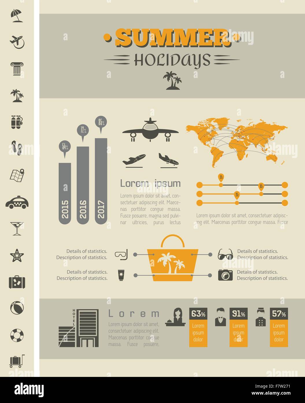 Travel Infographic Template Stock Vector Image & Art - Alamy