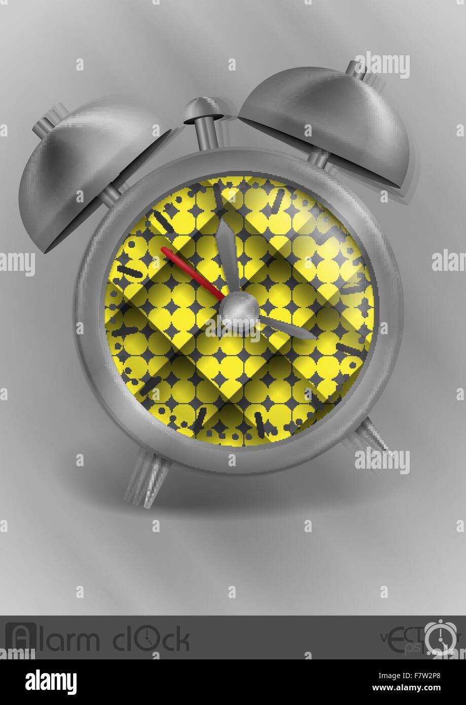 Metal Classic Style Alarm Clock Stock Vector Image & Art - Alamy