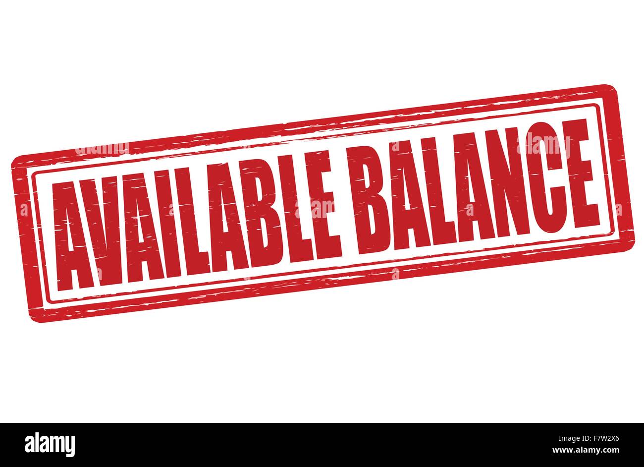 Available balance Stock Vector