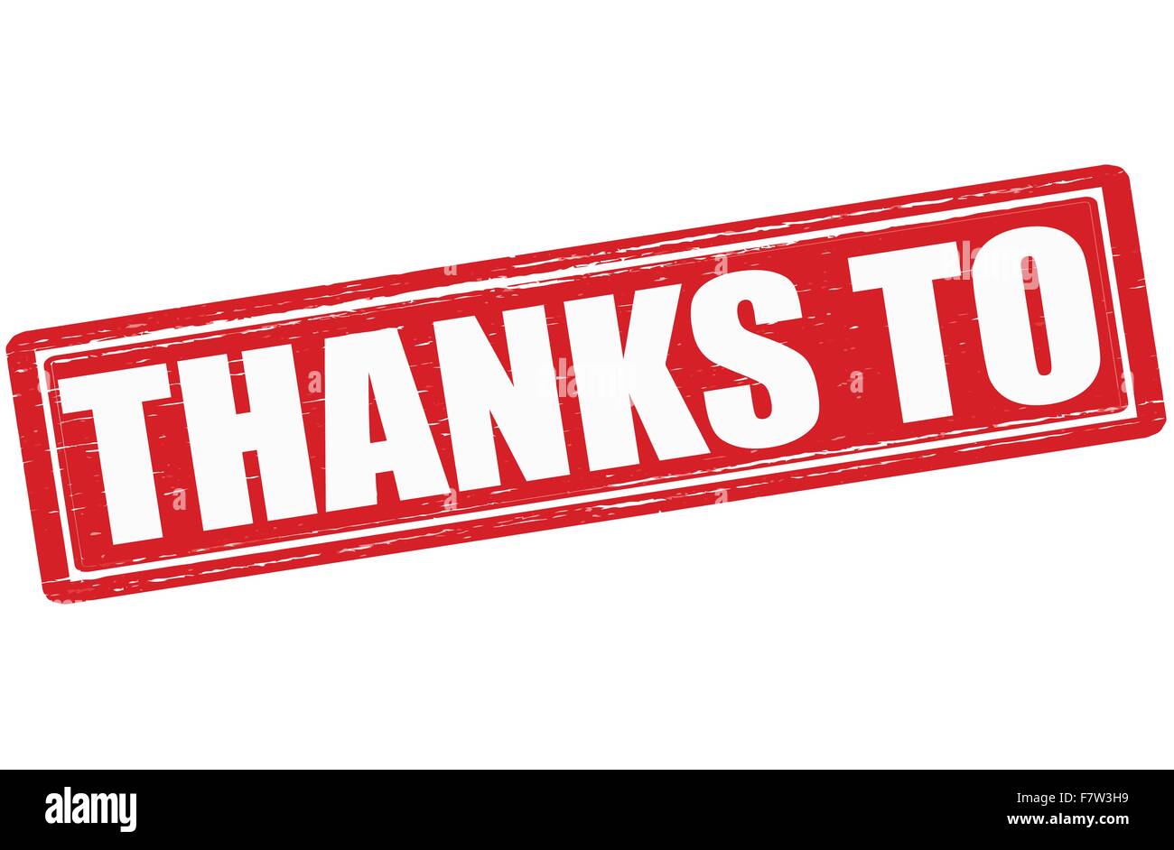 Thanks to Stock Vector