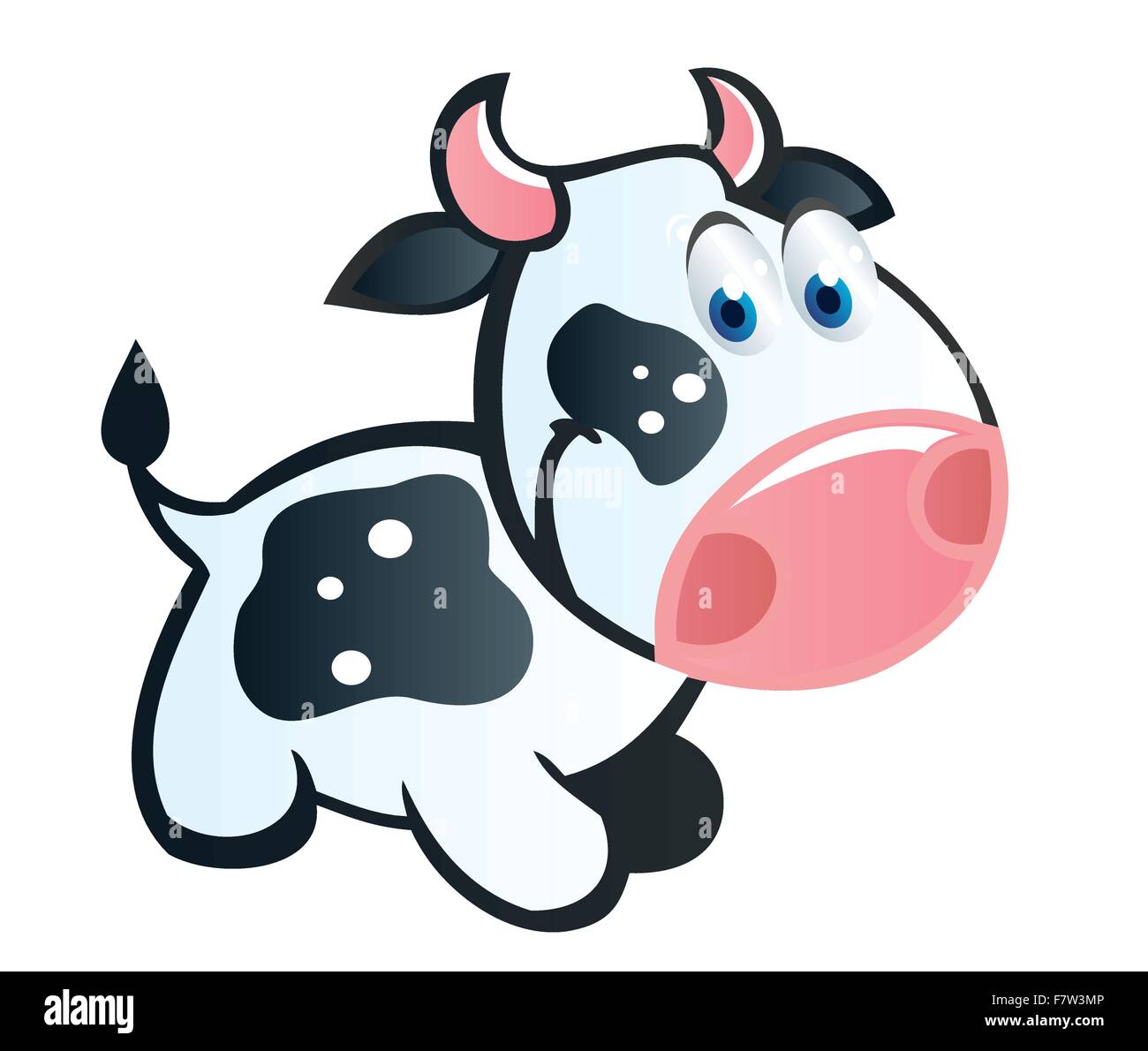 baby cow cartoon Stock Vector