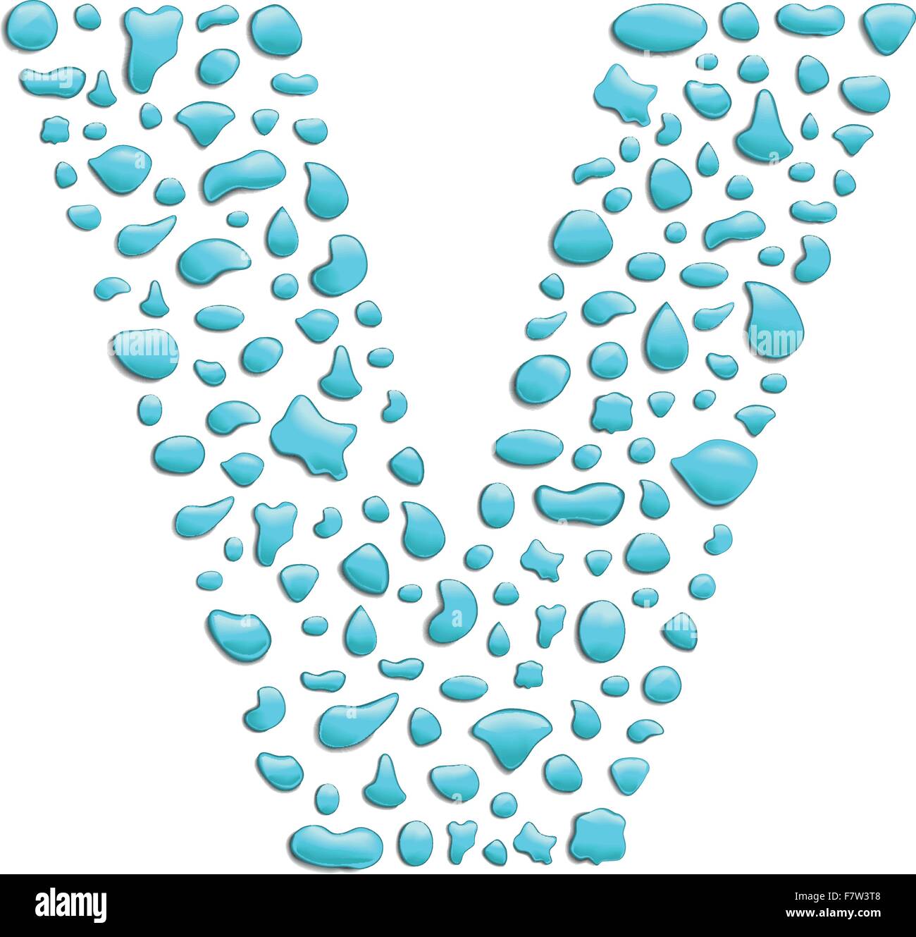 Water letter v hi res stock photography and images Alamy