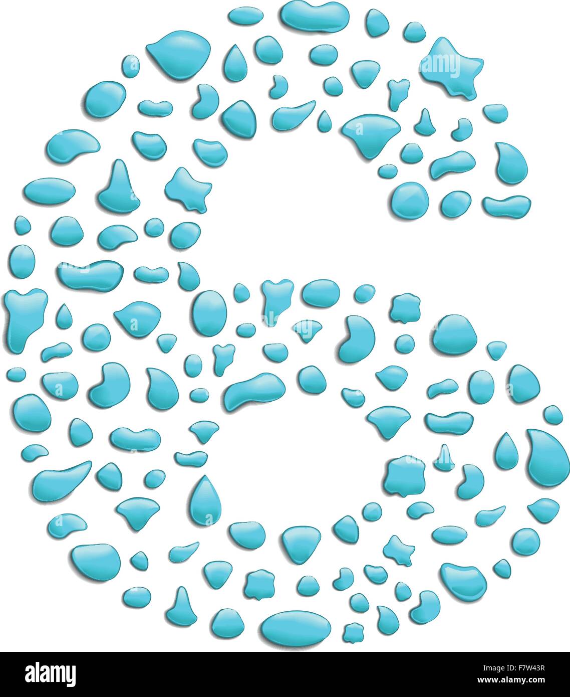 water number 6 Stock Vector Image & Art - Alamy
