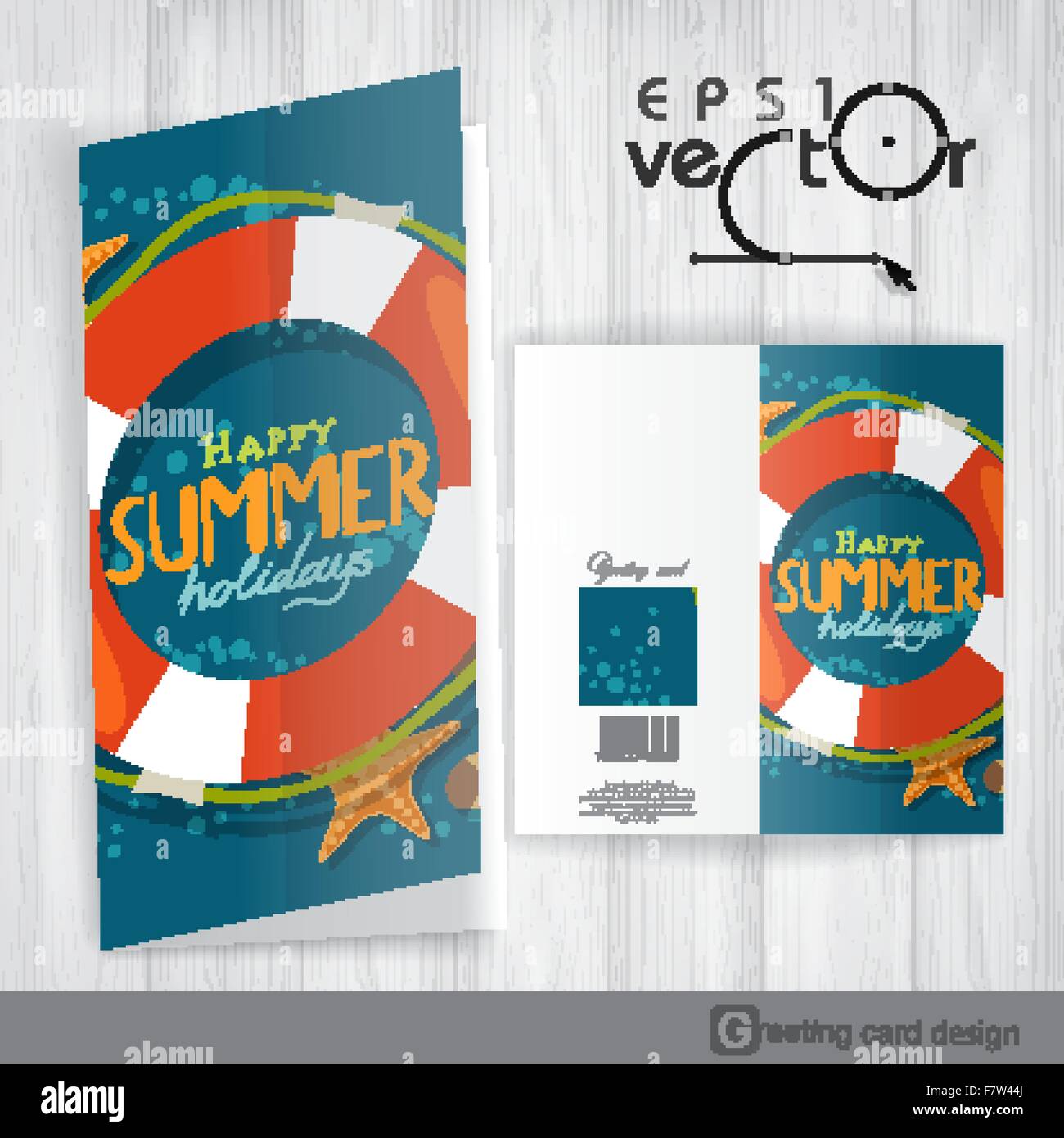 Greeting Card Design, Template Stock Vector