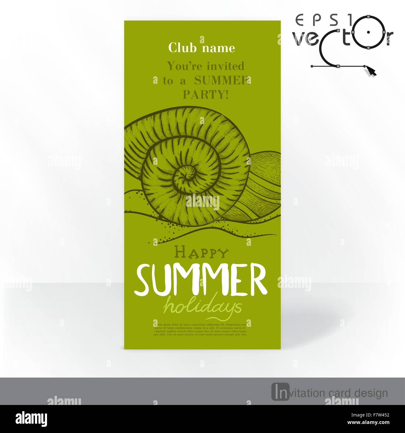 Party Invitation Card Design, Template Stock Vector Image & Art - Alamy