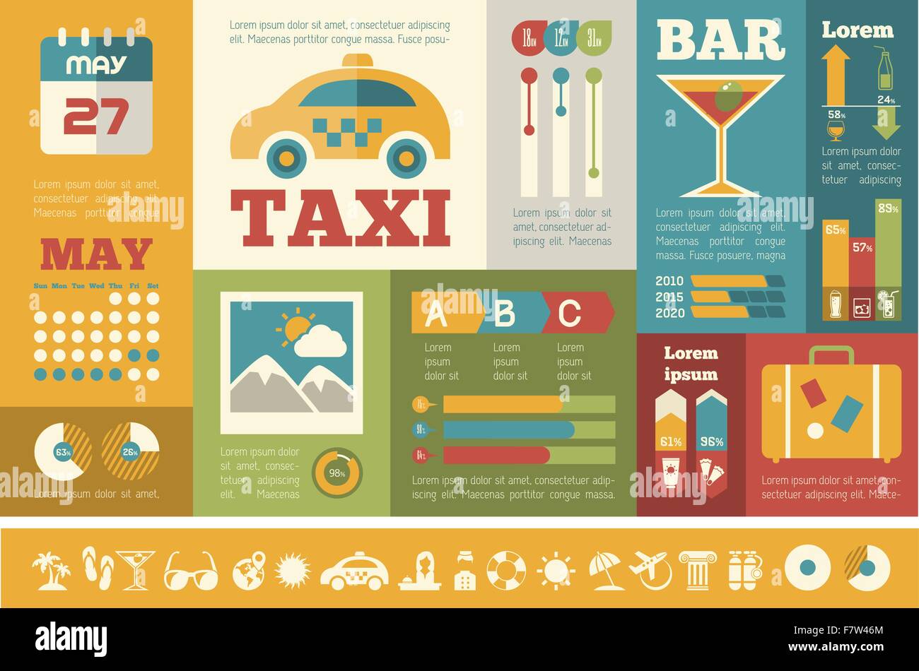 Travel Infographic Template Stock Vector Image & Art - Alamy