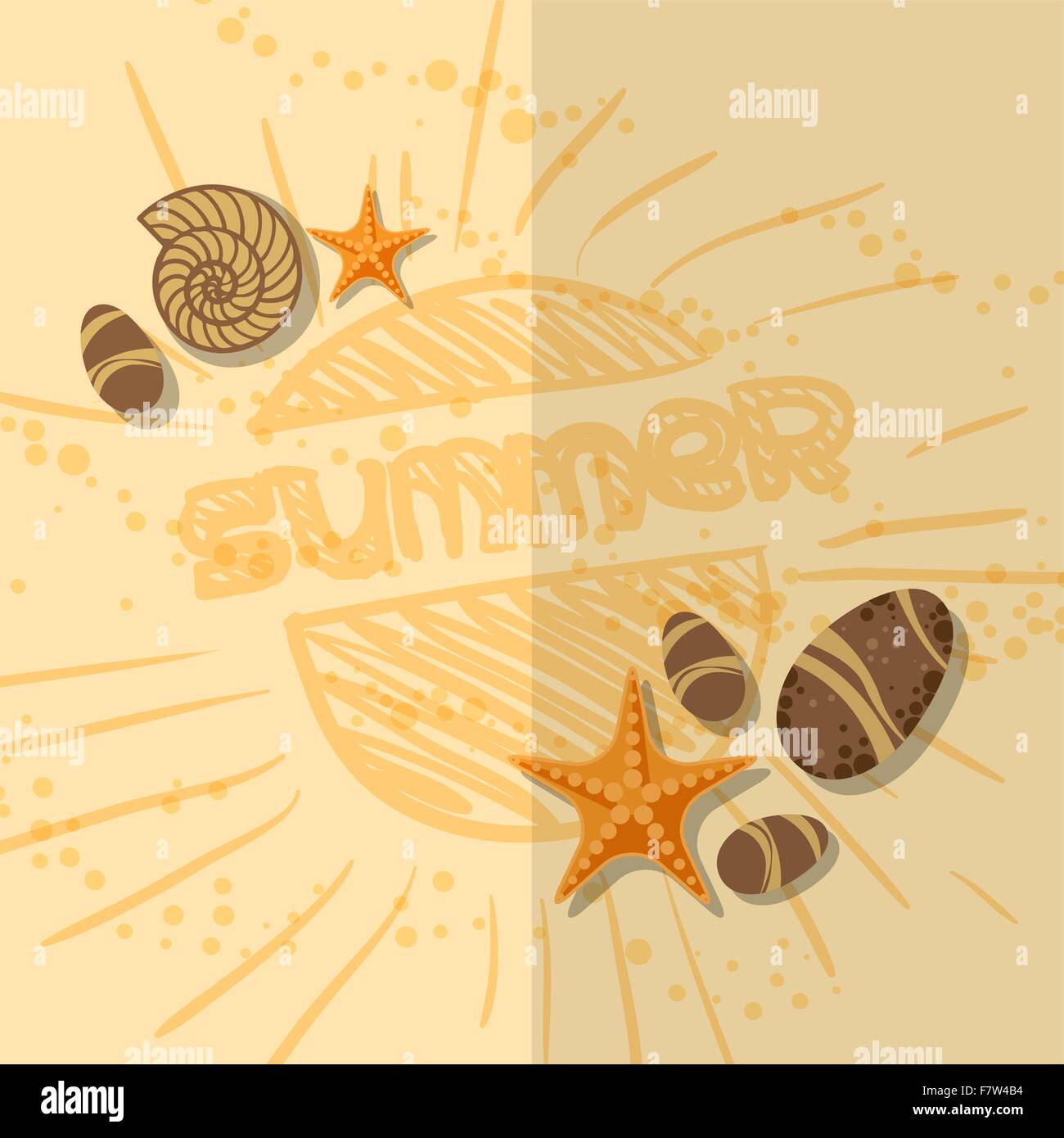 Summer Beach Background Stock Vector Image & Art - Alamy