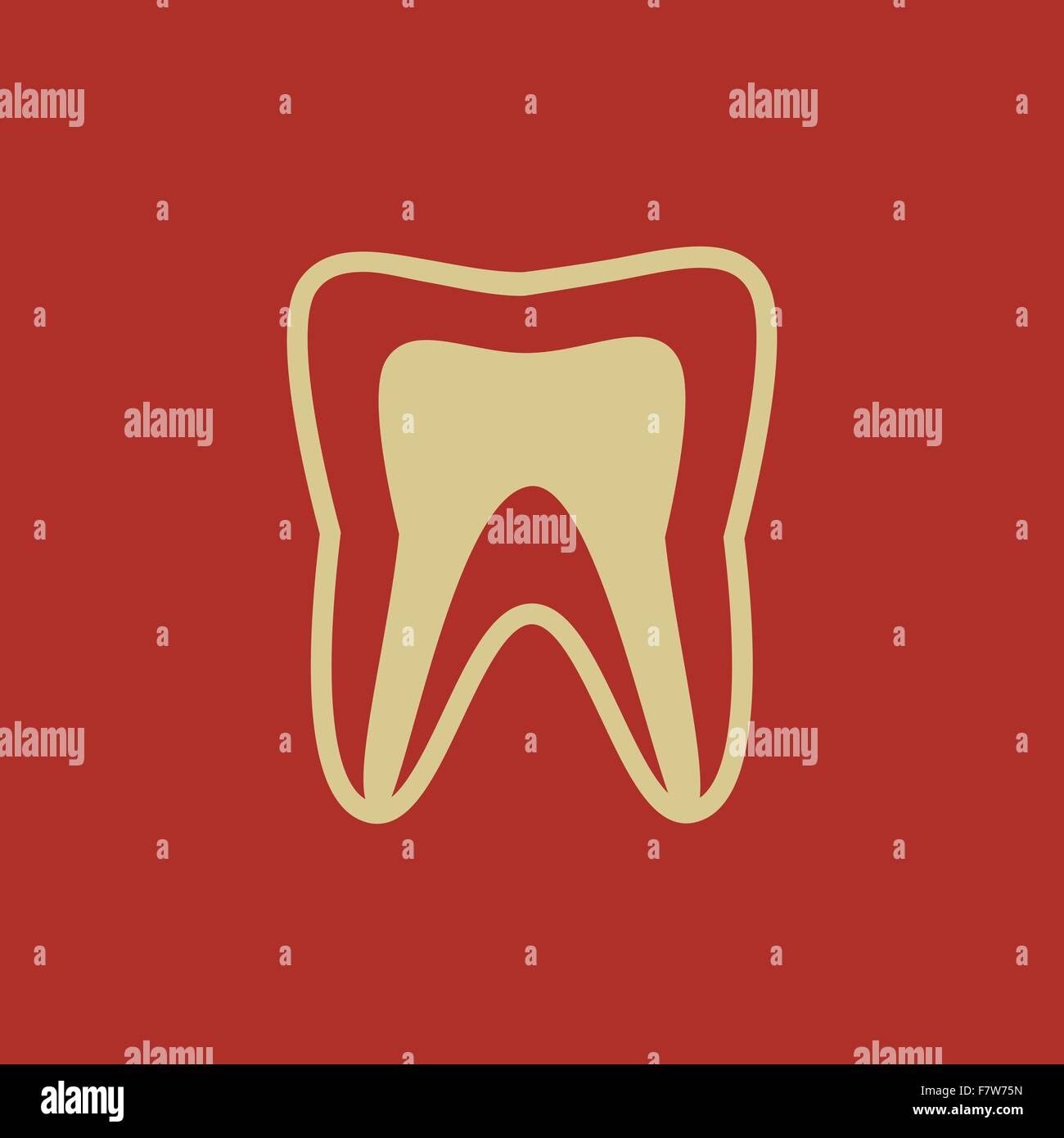 Dental Flat Icon Stock Vector Image & Art - Alamy
