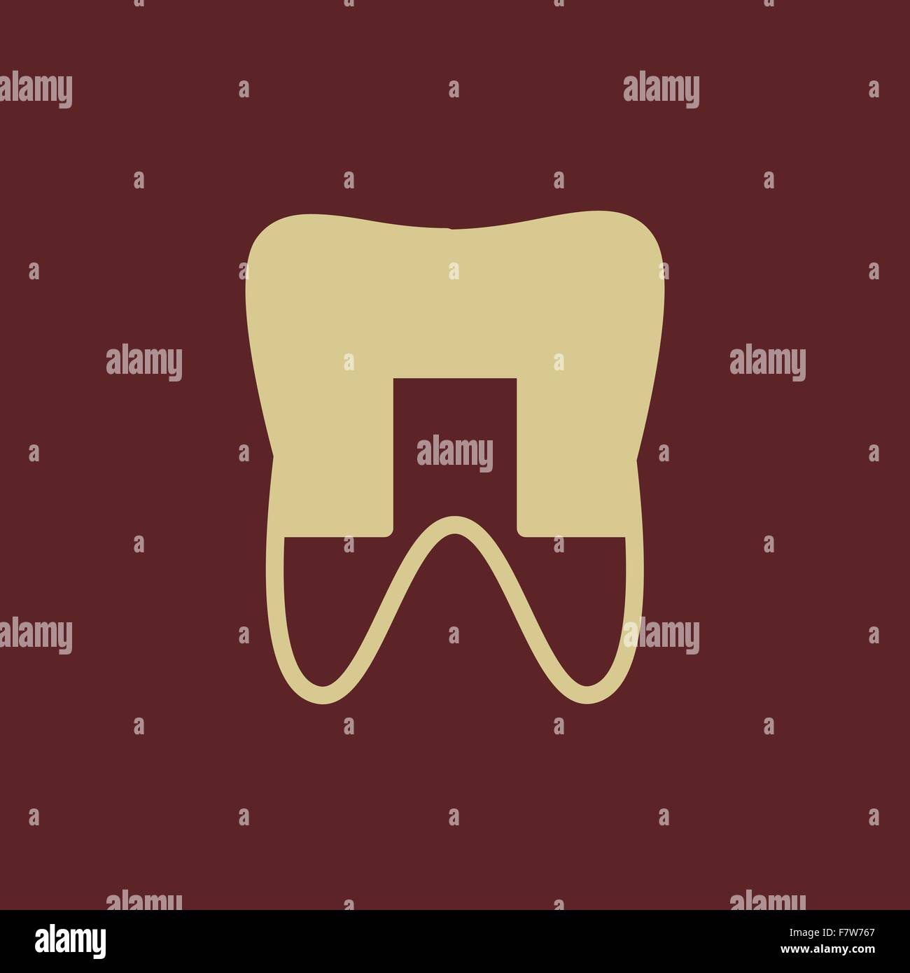 Dental Flat Icon Stock Vector Image & Art - Alamy