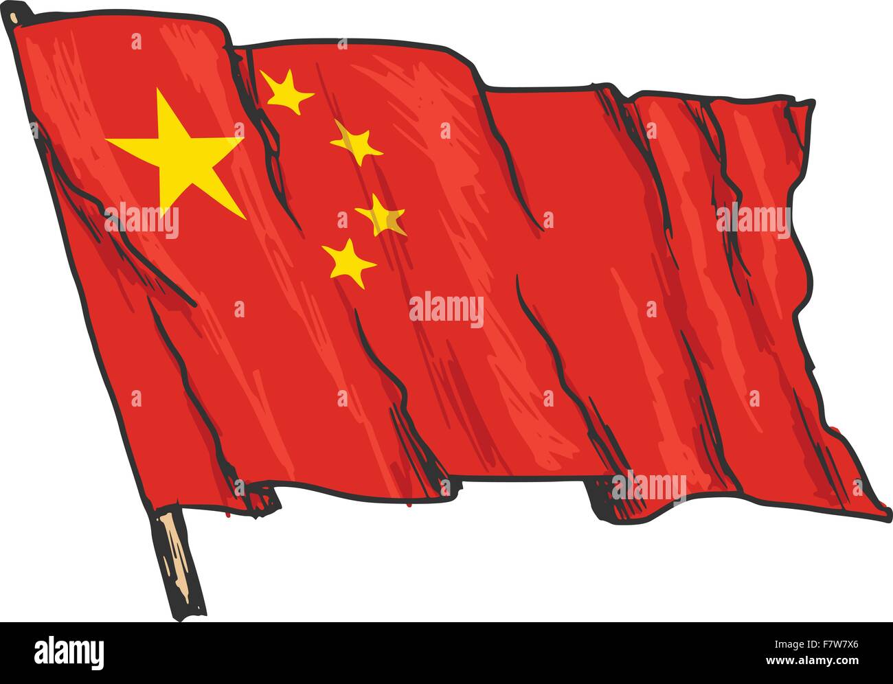 flag of China Stock Vector