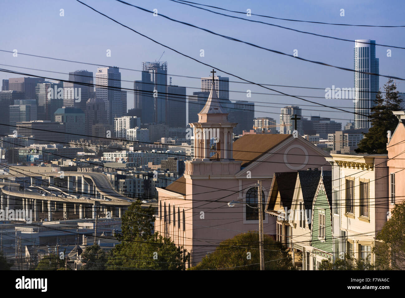 Potrero Hill, San Francisco, California, USA Stock Photo