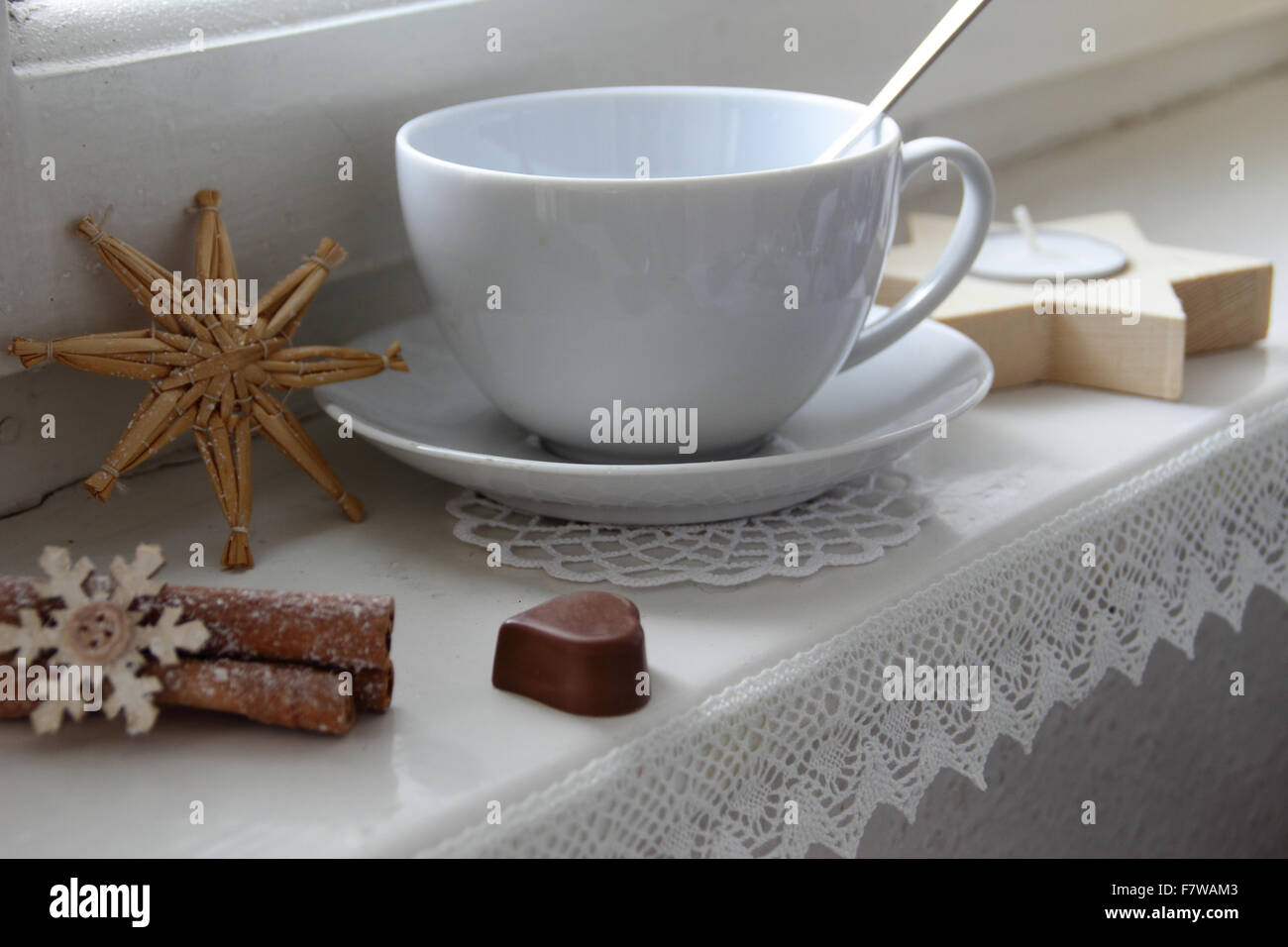 Tee in Christmas mood Stock Photo