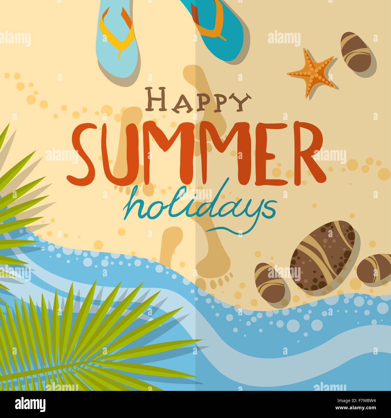Summer Beach Background Stock Vector Image & Art - Alamy