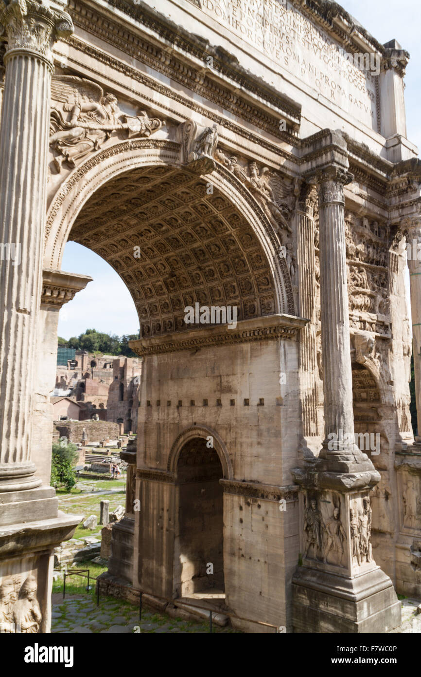 Building ruins and ancient columns in Rome, Italy Stock Photo - Alamy