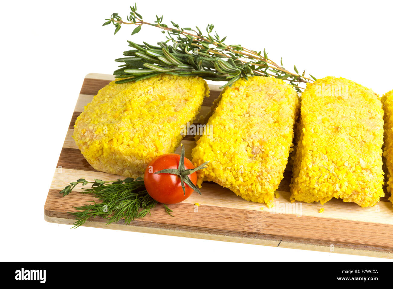 Frozen chicken cutlets Stock Photo Alamy