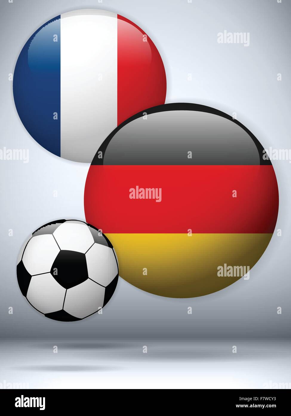 Germany versus France Flag Soccer Game Stock Vector Image & Art Alamy