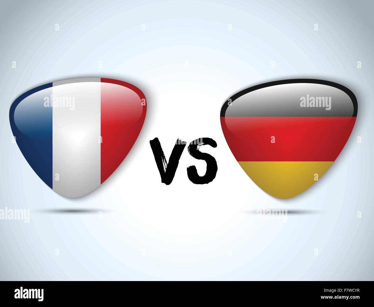 Germany versus France Flag Soccer Game Stock Vector Image & Art Alamy