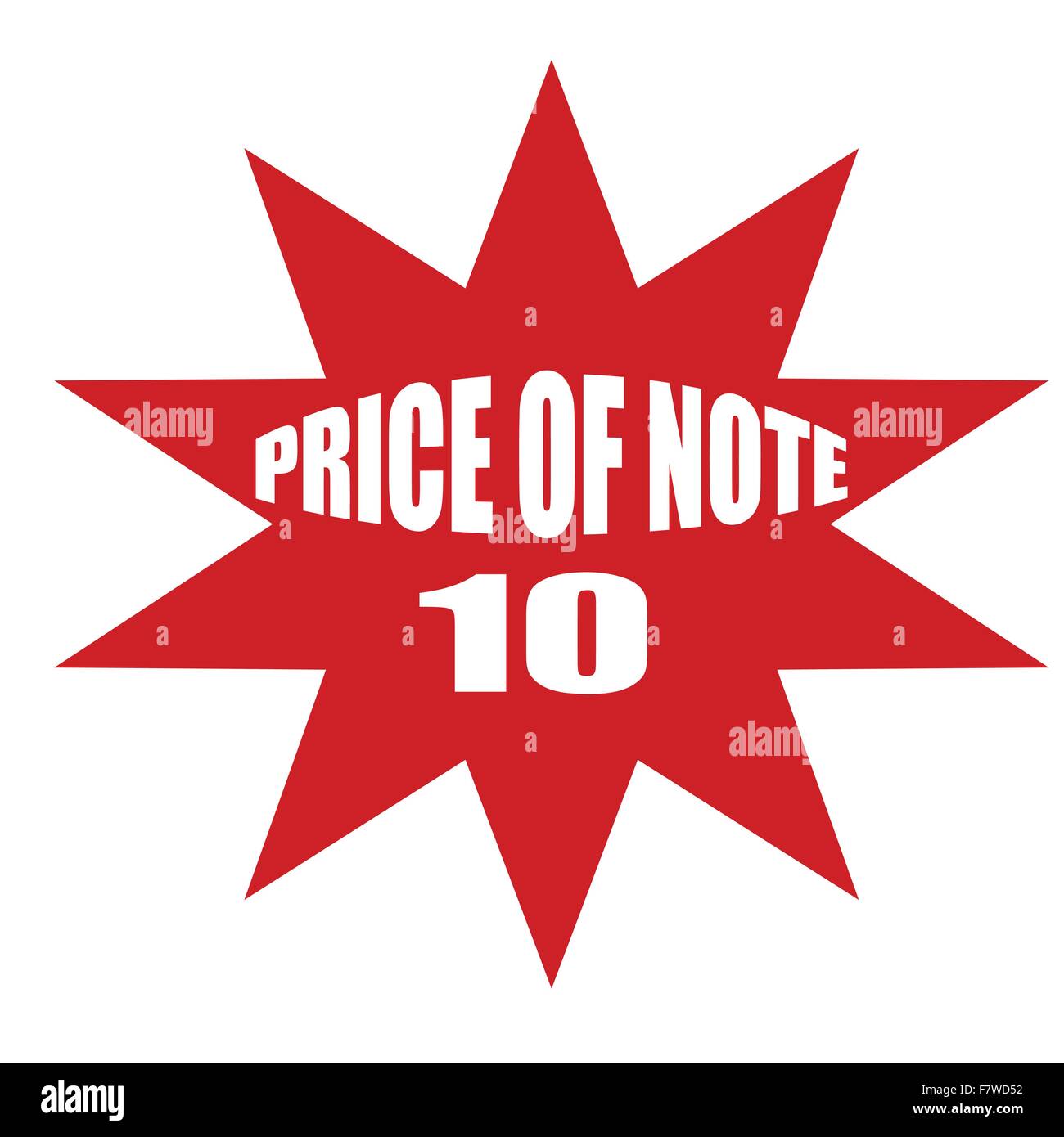 Price of note ten Stock Vector Image & Art - Alamy