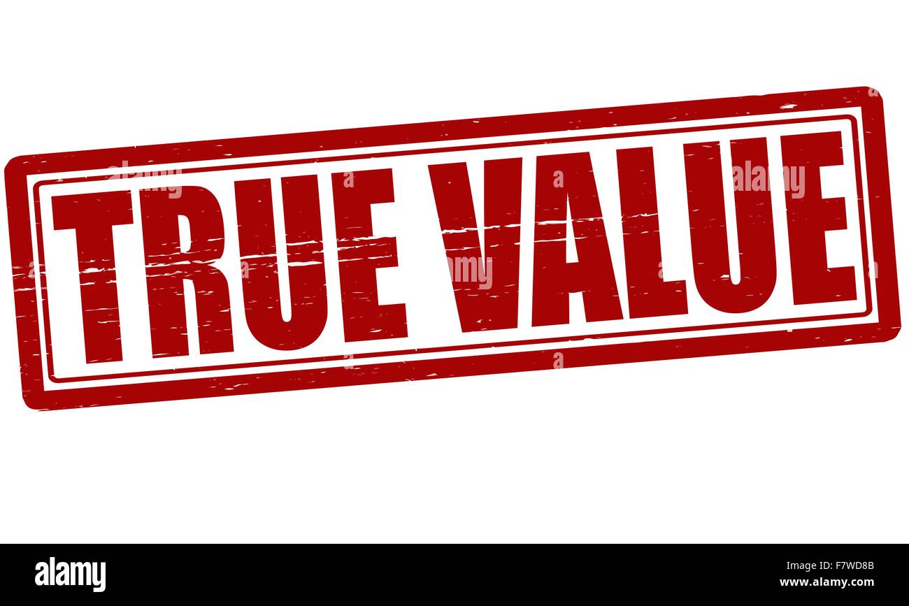 True value Stock Vector