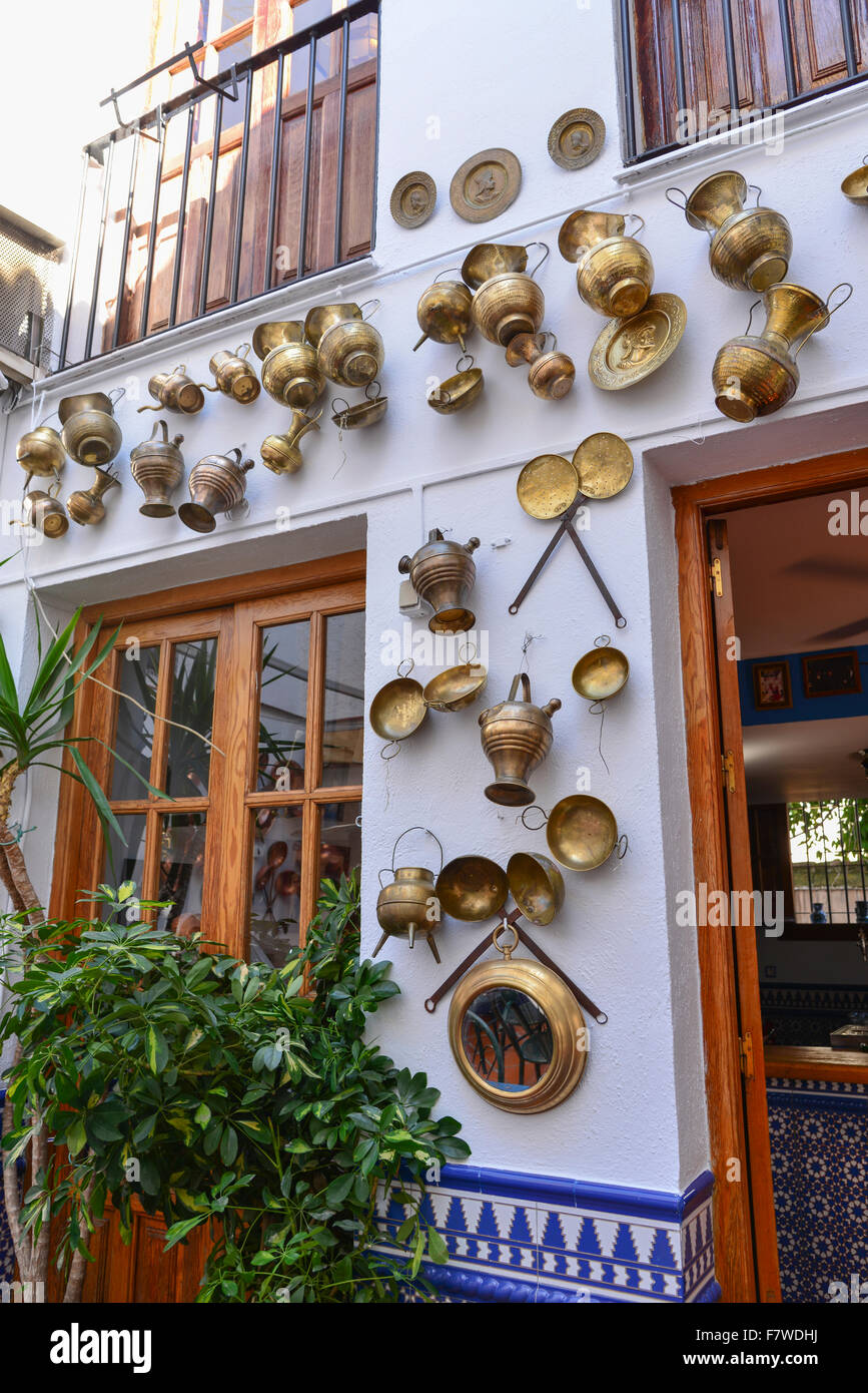 Restaurant in Albaicín, Granada, Spain Stock Photo