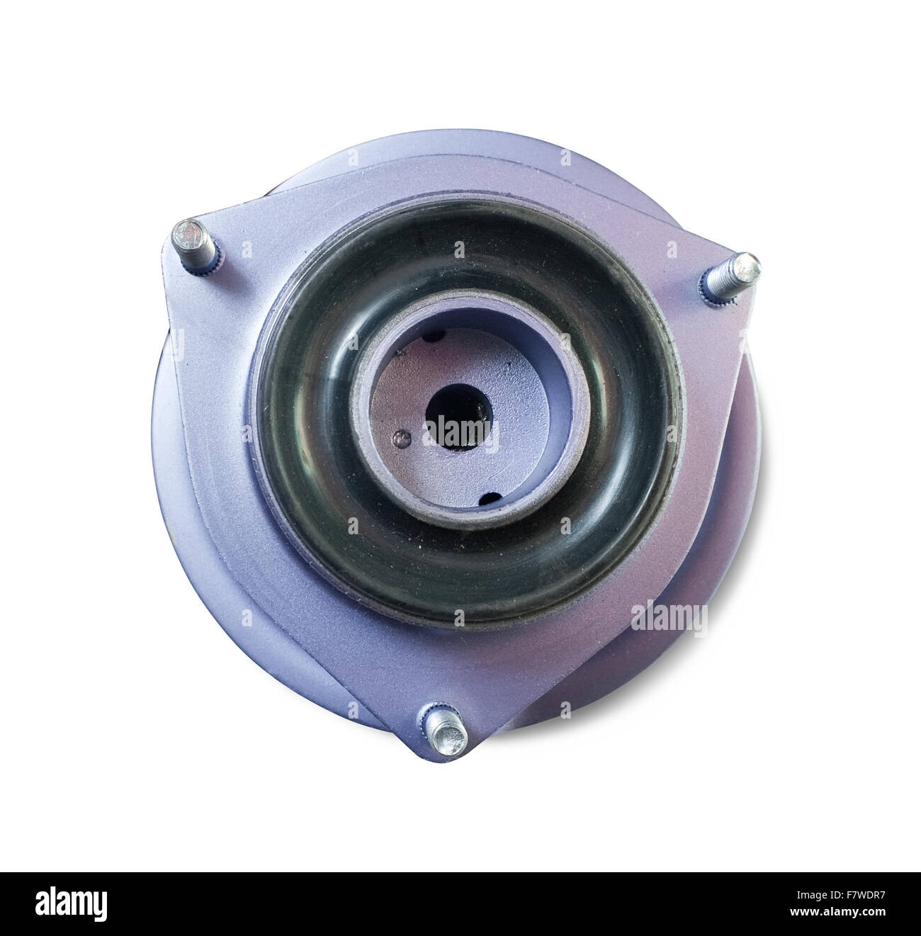 rubber shock mount. Isolated on white with clipping path Stock Photo