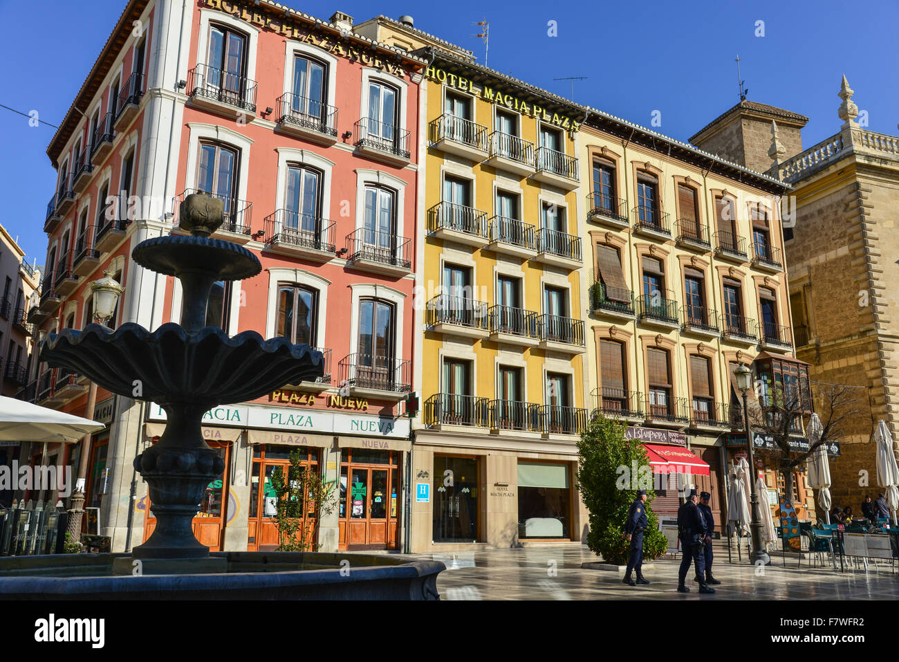 Plaza Nueva, Granada, Spain Stock Photo