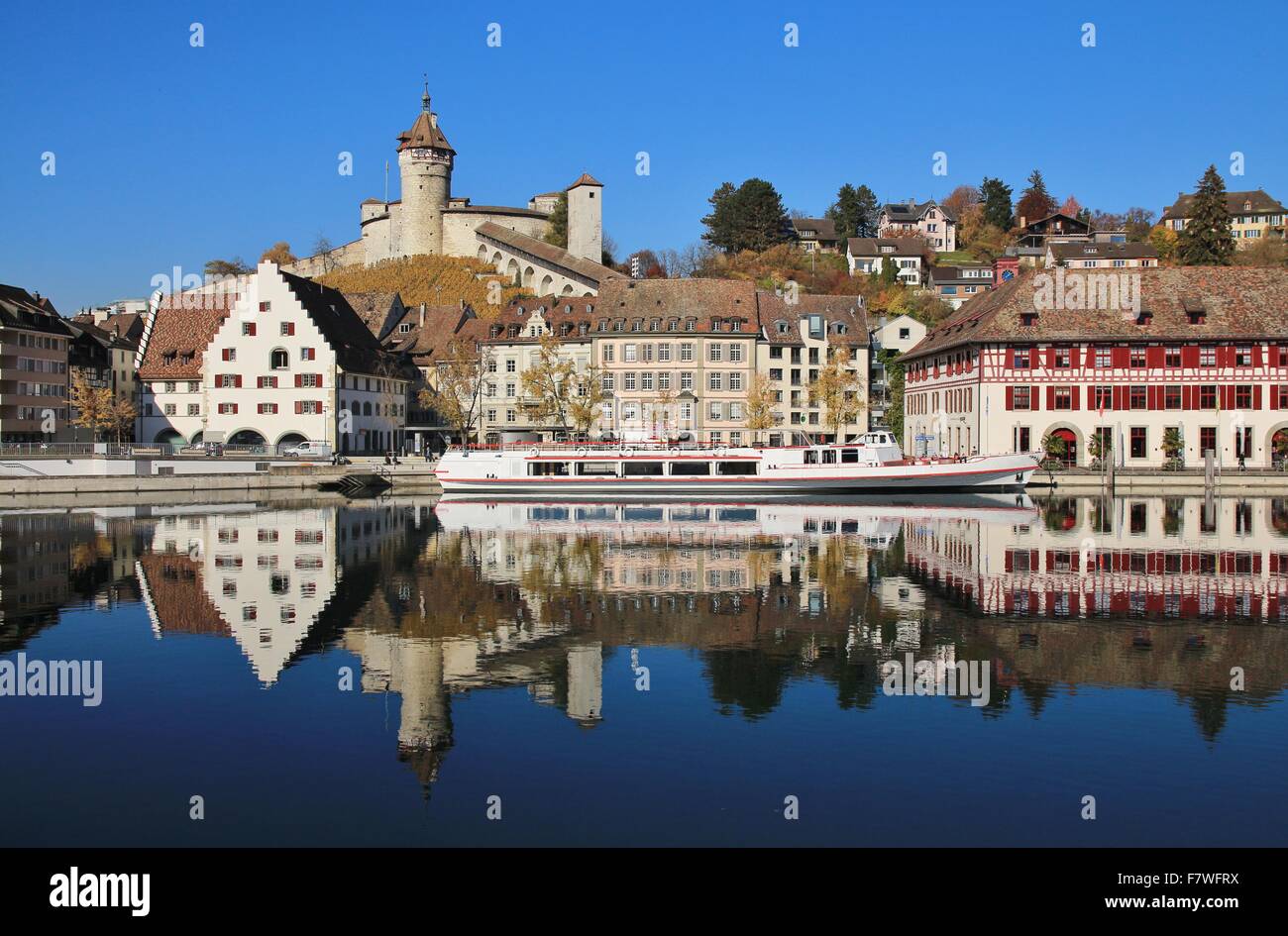 Autumn day in Schaffhausen Stock Photo