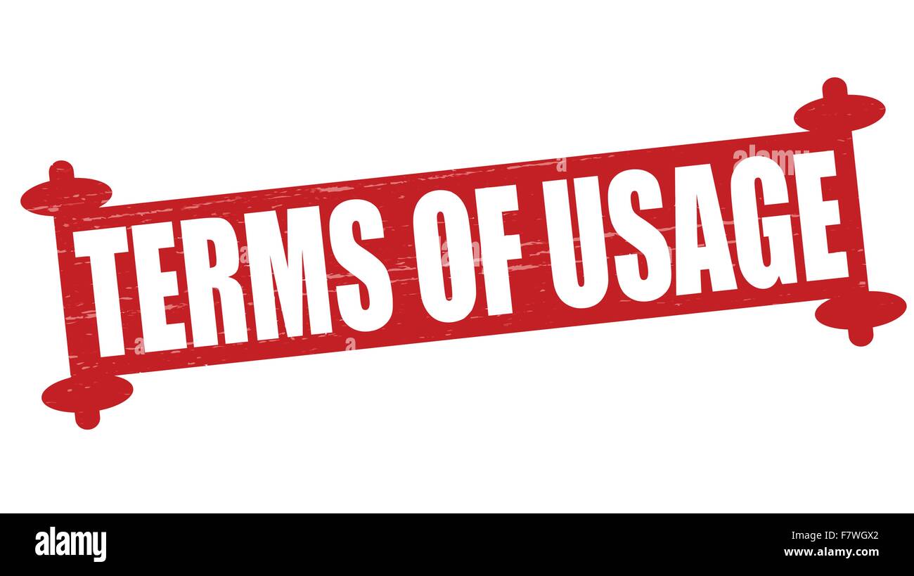 Terms of usage Stock Vector Image & Art Alamy