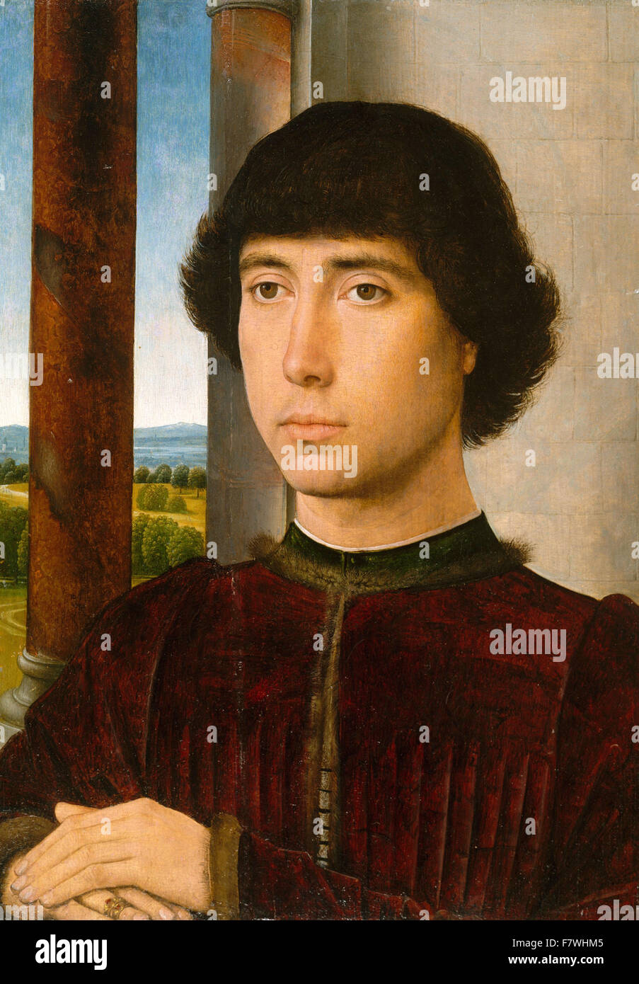 Hans Memling - Portrait of a Young Man Stock Photo - Alamy