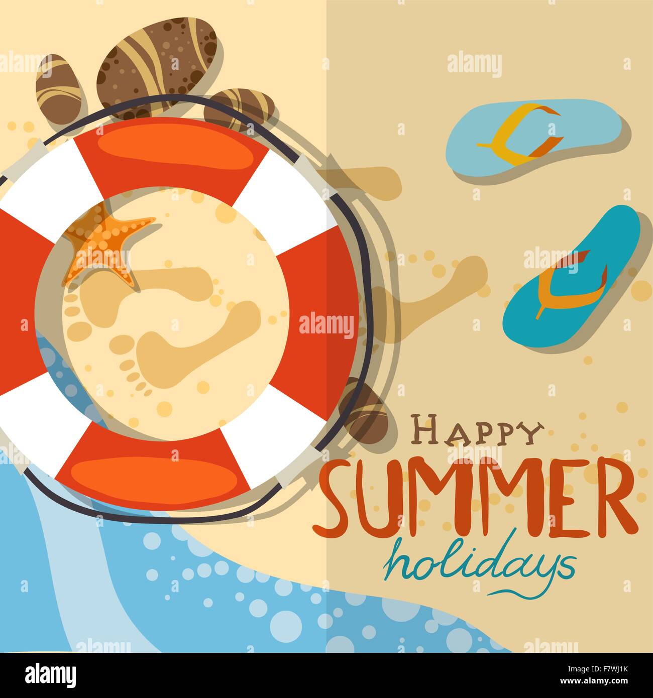 Summer Beach Background Stock Vector Image & Art - Alamy