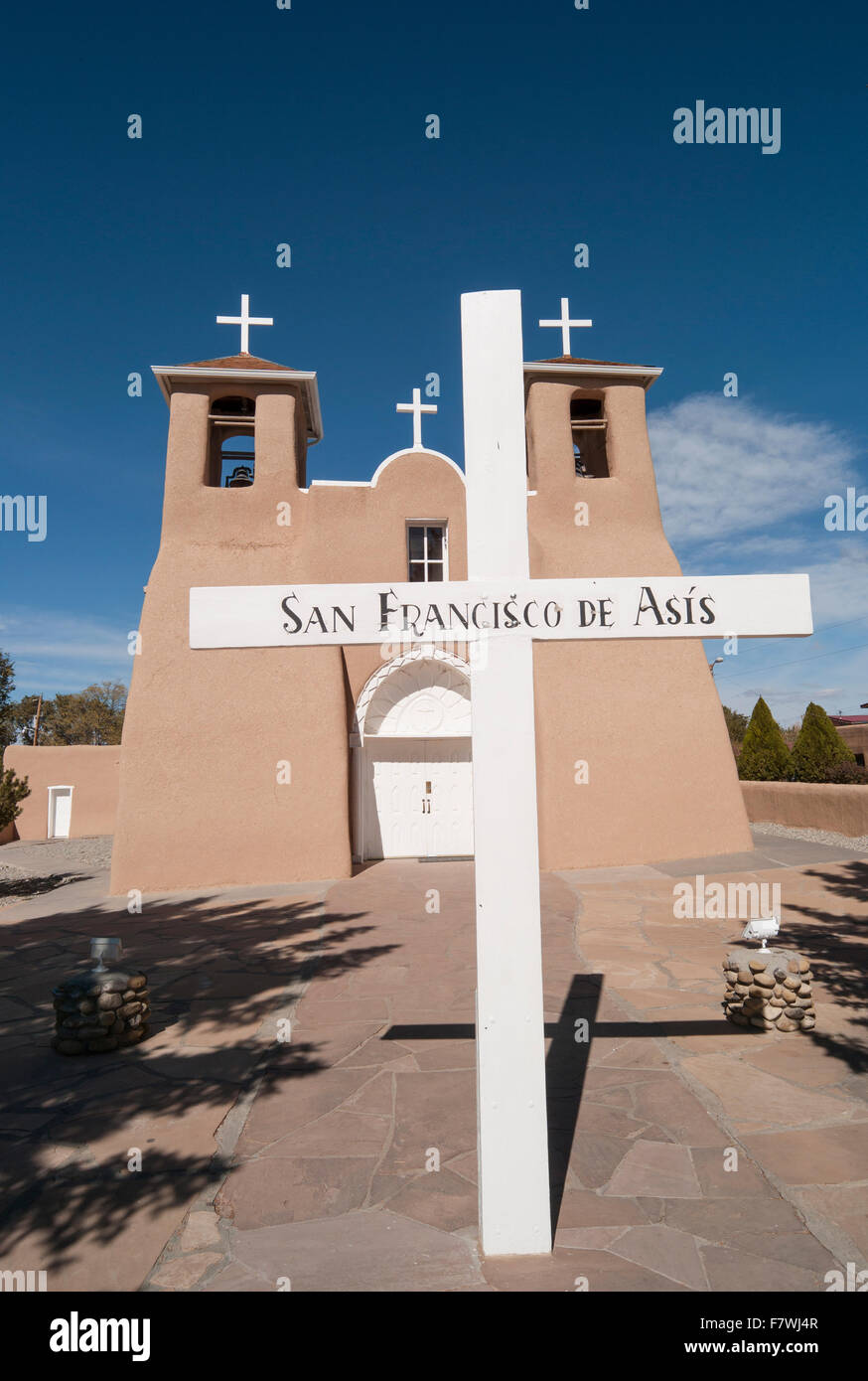 San Francisco de Asis Church, mission of Ranchos de Taos, New Mexico, United States Stock Photo