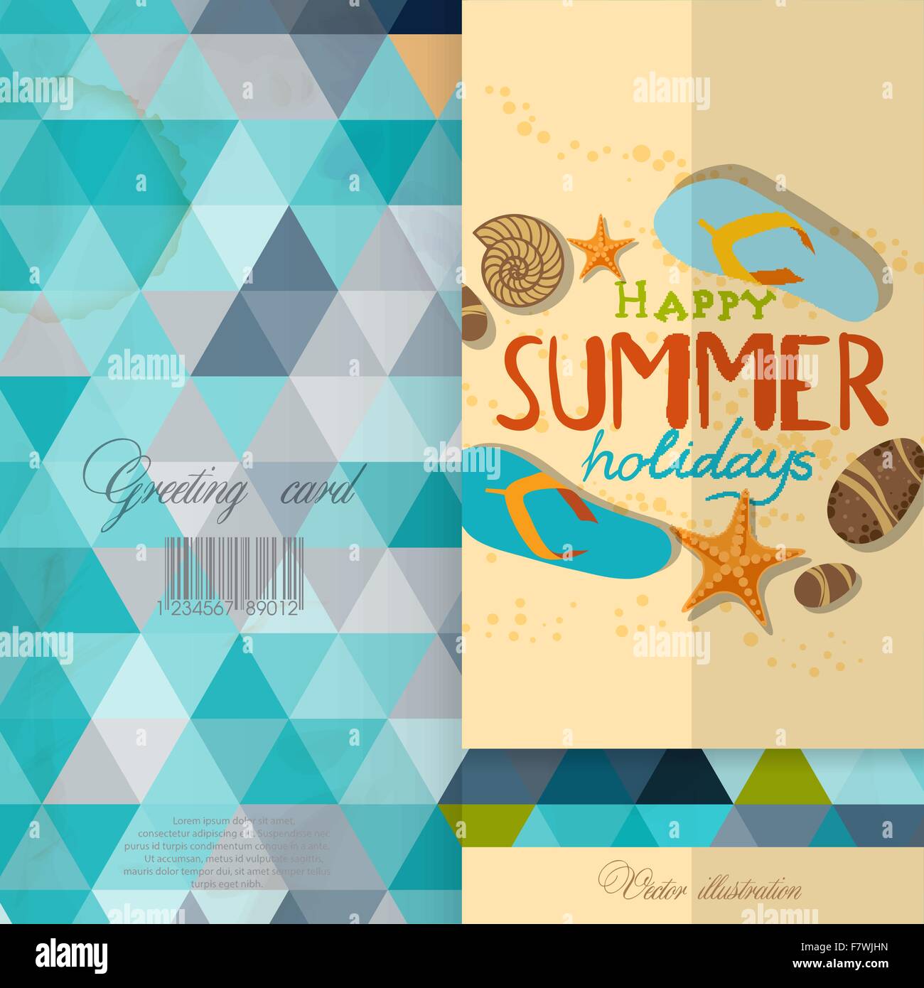 greeting-card-design-template-stock-vector-image-art-alamy