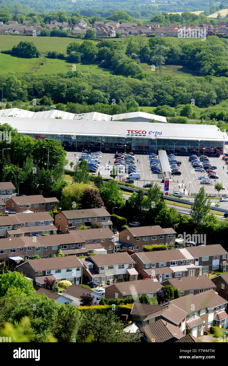 Tesco supermarket ,Talbot Green ,Llantrisant South Wales uk Stock Photo