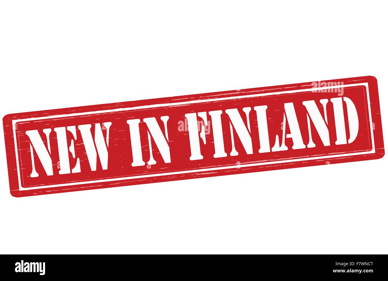 New in Finland Stock Vector