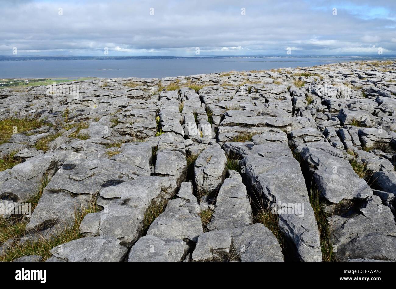 karst limestone landscape Abbey Hill the Burren County Clare Ireland