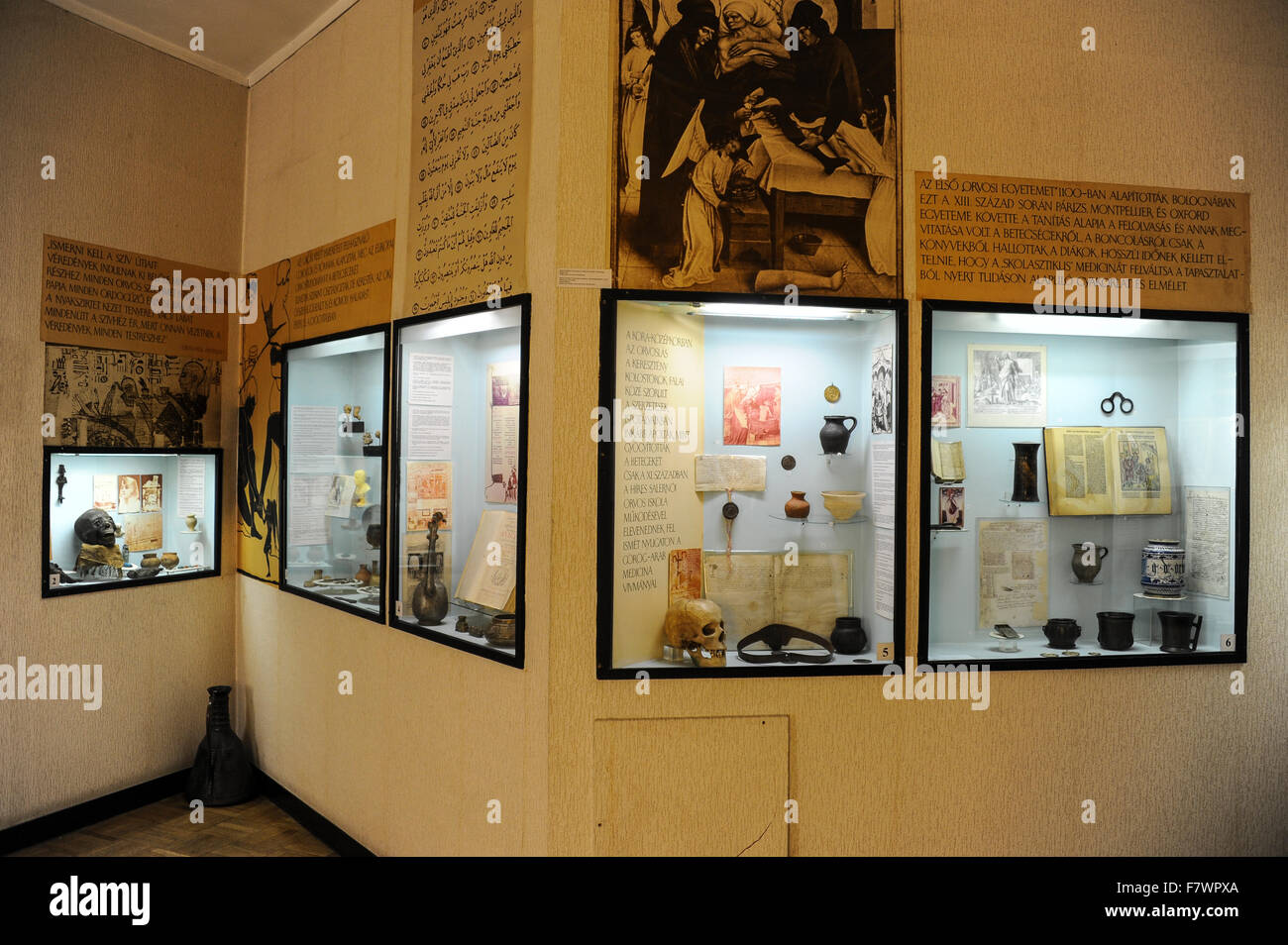Interior of Semmelweis Orvostorteneti Muzeum, Budapest, Hungary Stock Photo  - Alamy