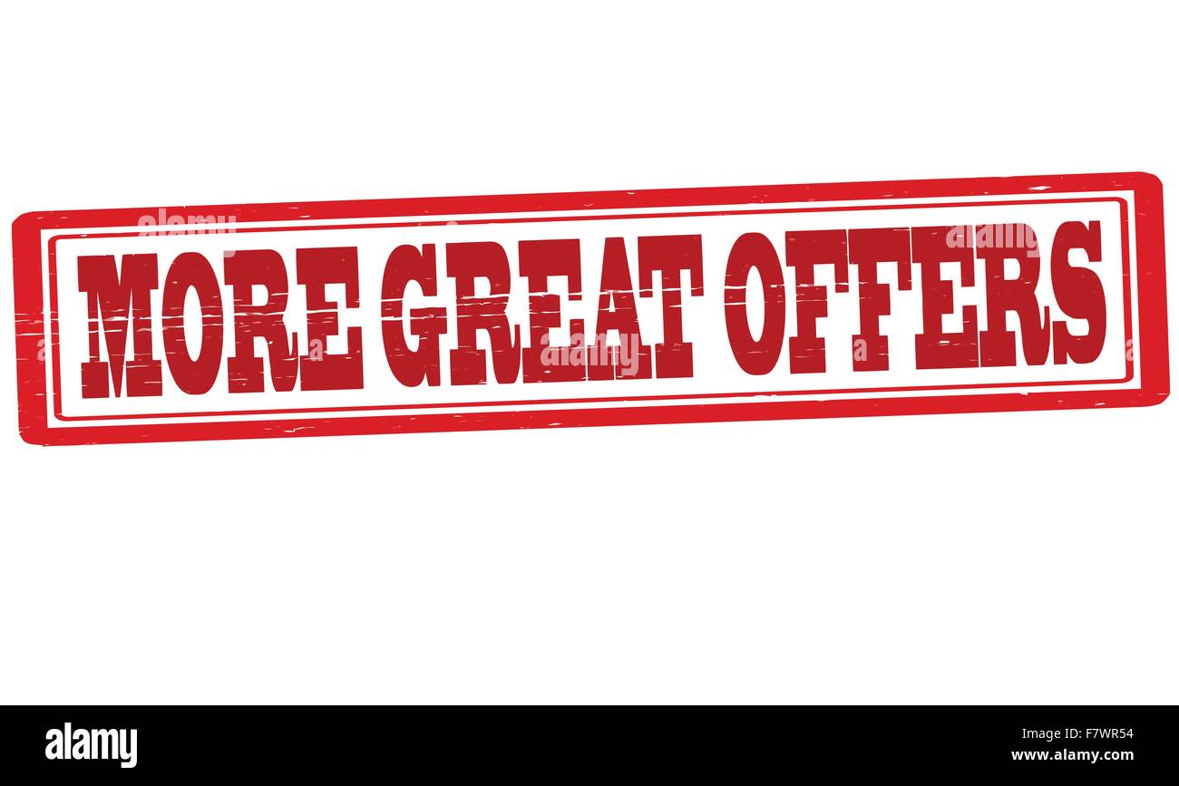 More great offers Stock Vector Image & Art Alamy