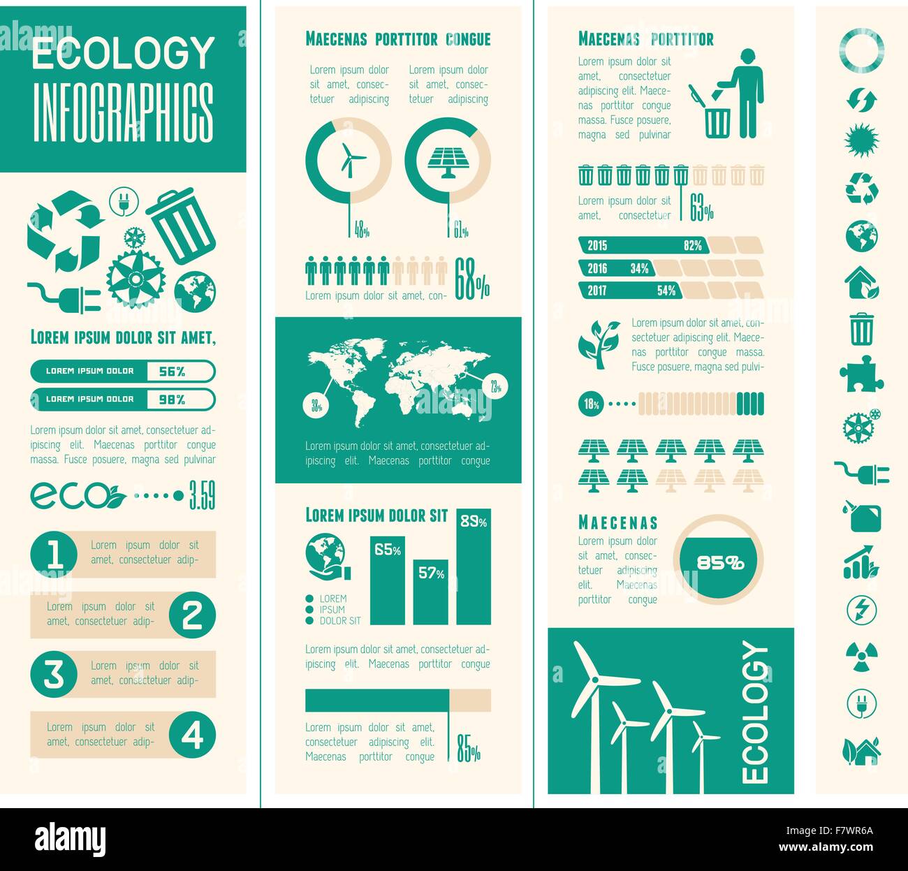 Ecology Infographic Template Stock Vector Image & Art - Alamy
