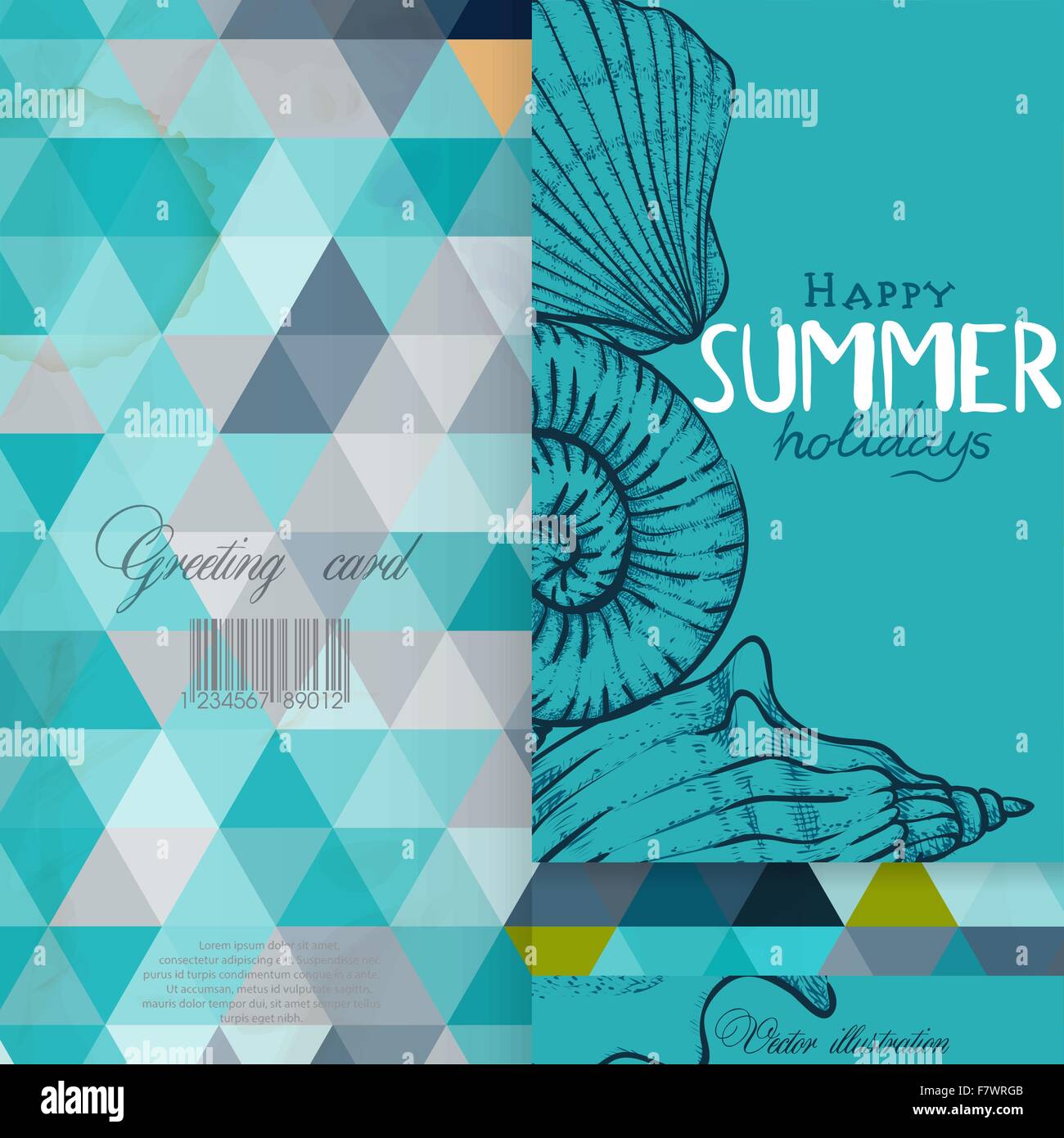 Design In Card Greeting Card Design, Template Stock Vector Image & Art - Alamy