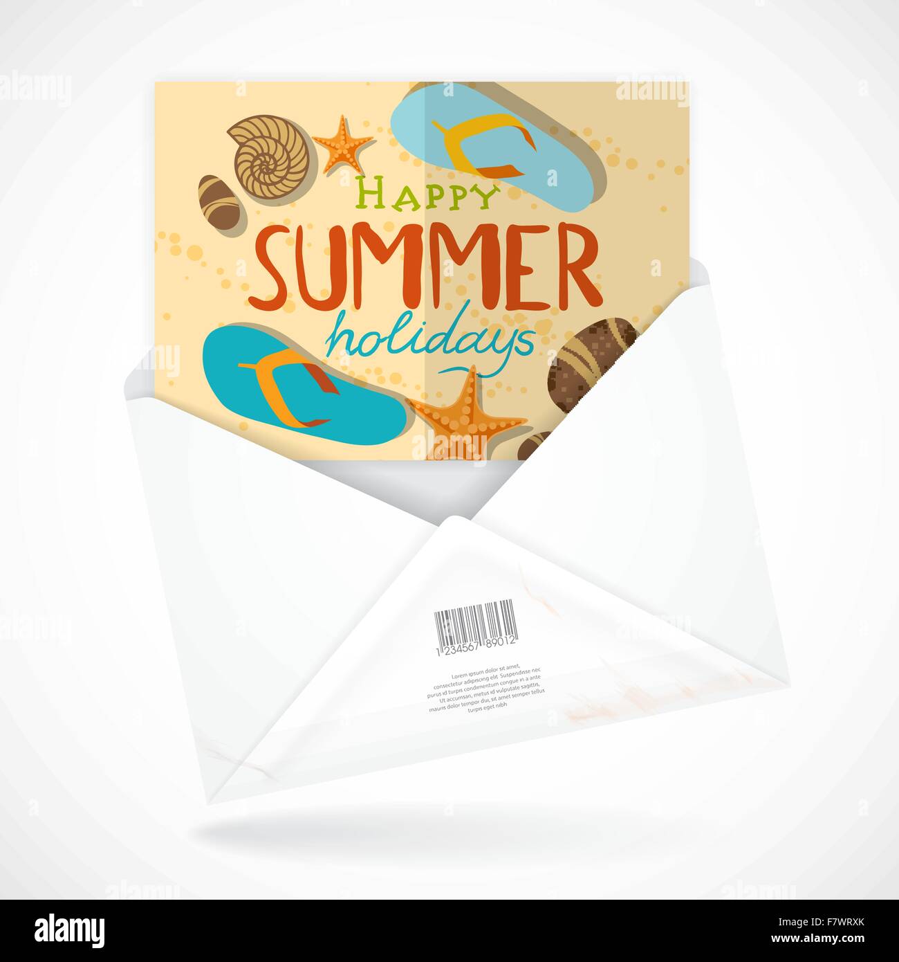 Postal Envelopes With Greeting Card Stock Vector Image & Art Alamy