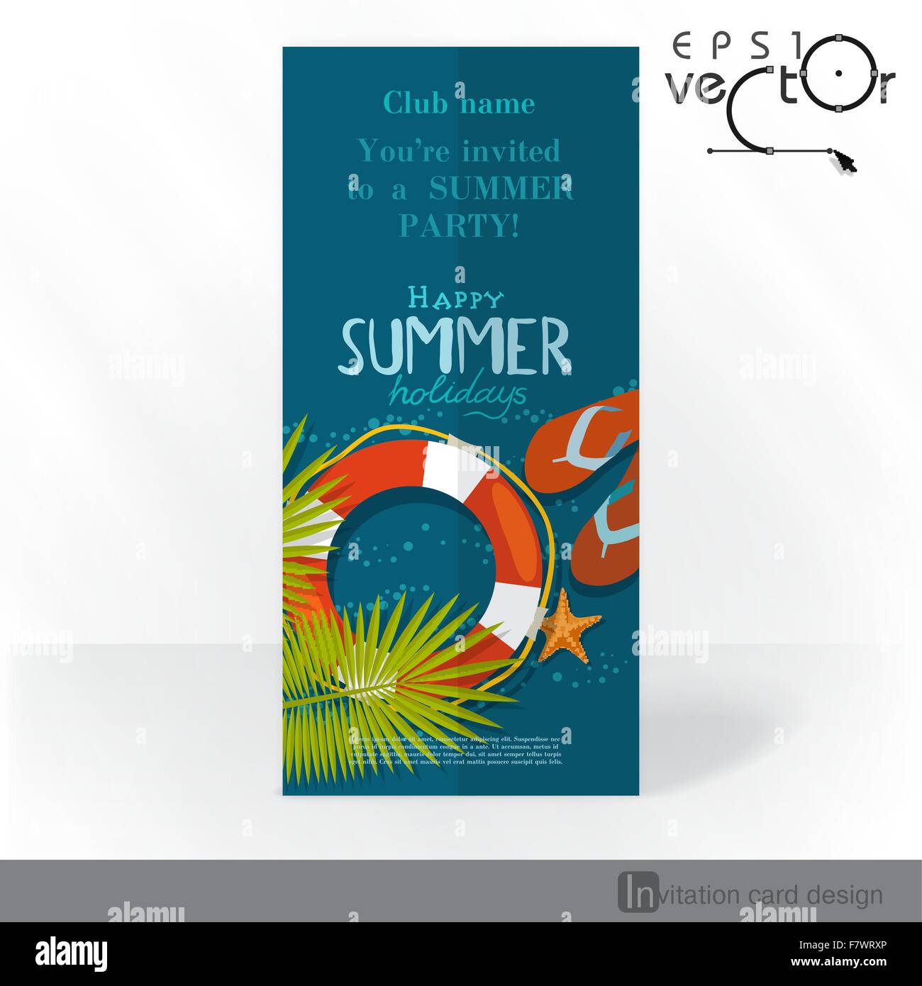 Party Invitation Card Design Template Stock Vector Image Art Alamy party-invitation-card-design-template-stock-vector-image-art-alamy