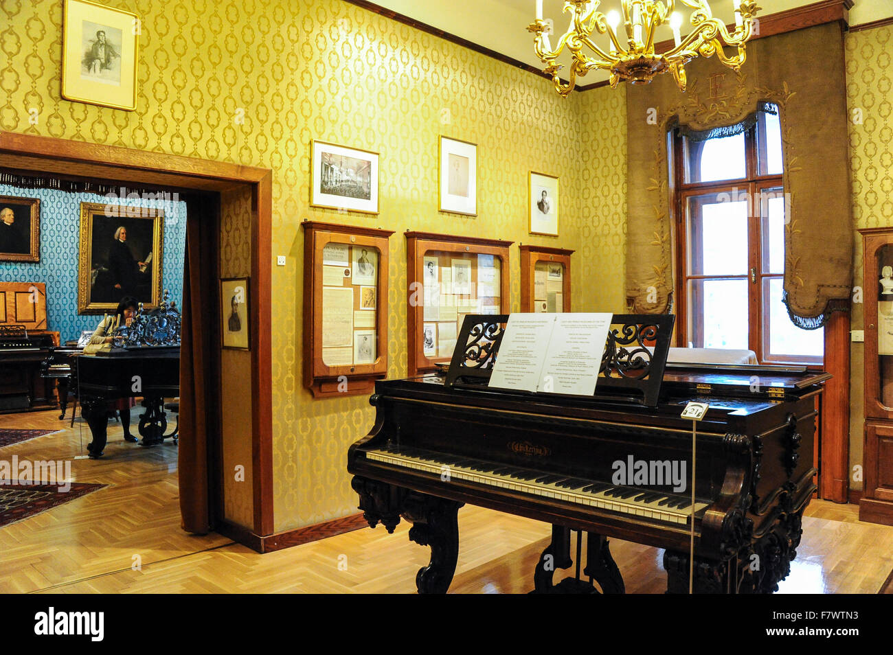 Interior of Liszt Ferenc Emlekmuzeum, Budapest, Hungary Stock Photo