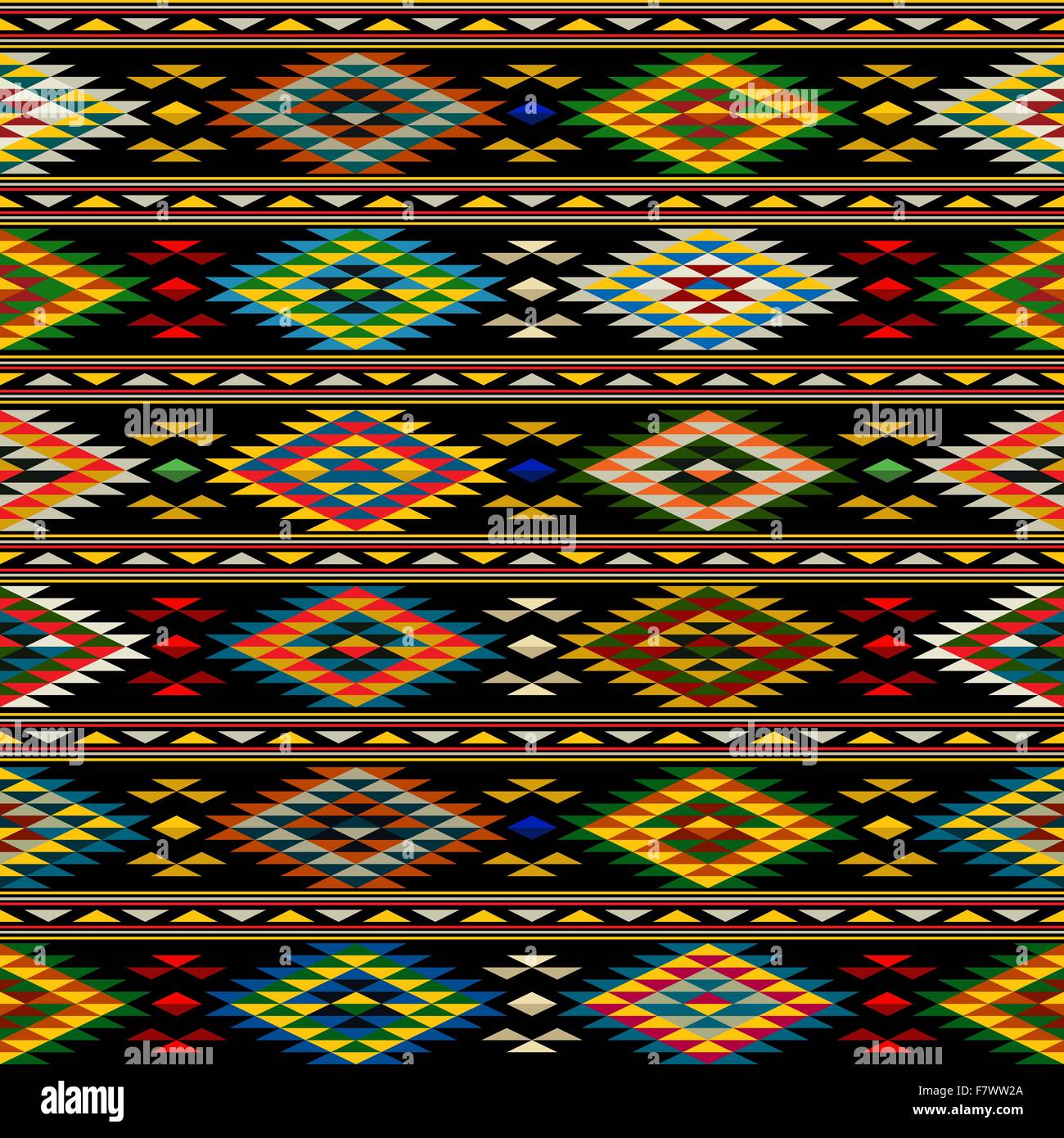 American Indian seamless pattern Stock Vector
