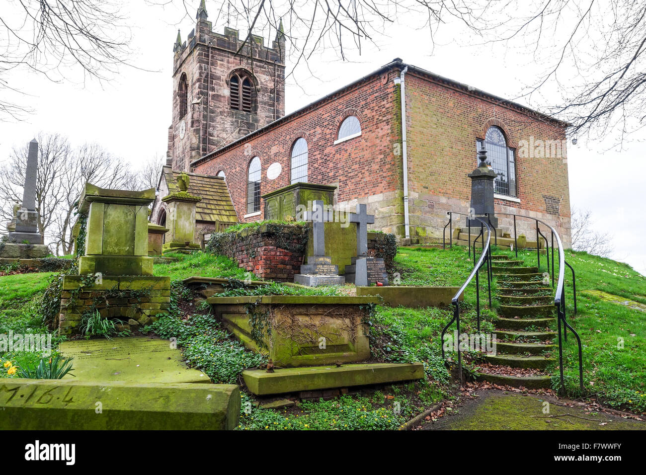 The All Saints Church, Church Lawton, Cheshire, England, UK Stock Photo